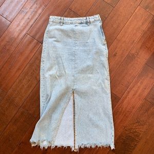 Denim / Midi / Skirt